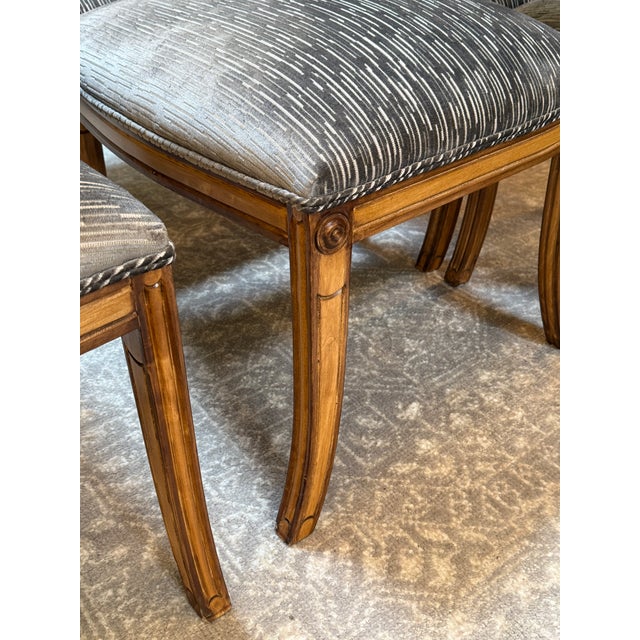 Early 21st Century Kreiss Fleur Di Lis Dininig Room Chairs, Set of Eight For Sale - Image 5 of 12