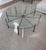 Modern Attributed Lawson Fenning Radial Glass Coffee Table For Sale - Image 3 of 4