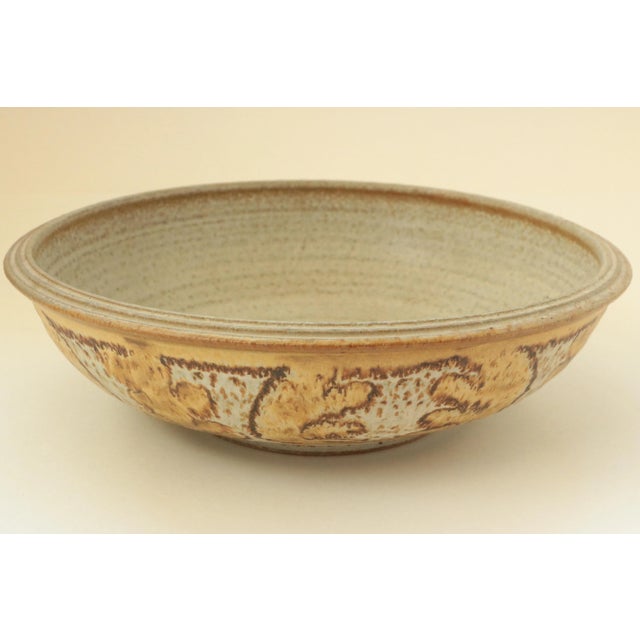 Yellow Frank Willett Studio Pottery Open Bowl For Sale - Image 8 of 8