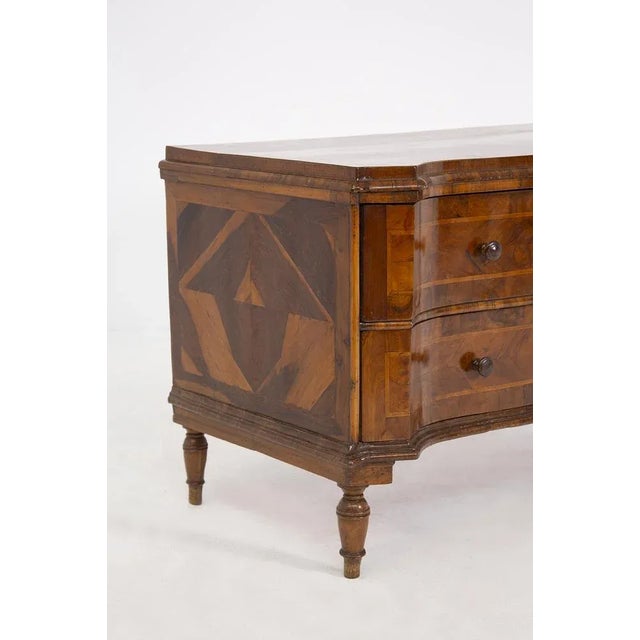 Antique Italian Baroque Walnut Root Dresser, Veneto For Sale - Image 9 of 13