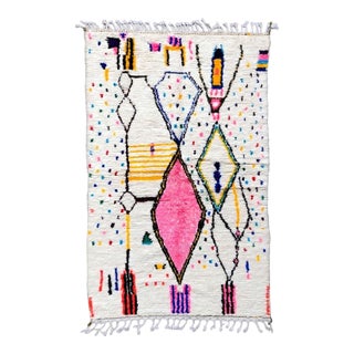 Tribal Moroccan Azilal Rug - 8.3 X 4.7 Ft For Sale