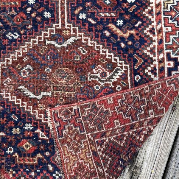 Tribal Antique Tribal Rug | Allover Design | 4'x5" For Sale - Image 3 of 5