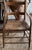 Wood Antique Primitive Bentwood Arm Ladder Back Chair With Original Woven Splint Seat For Sale - Image 7 of 10