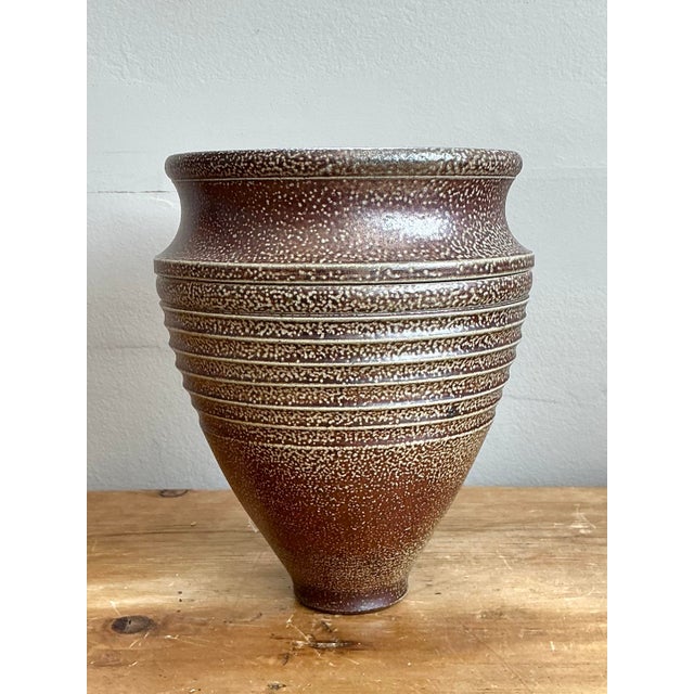 Vintage Original Studio Pottery Vase For Sale - Image 9 of 12