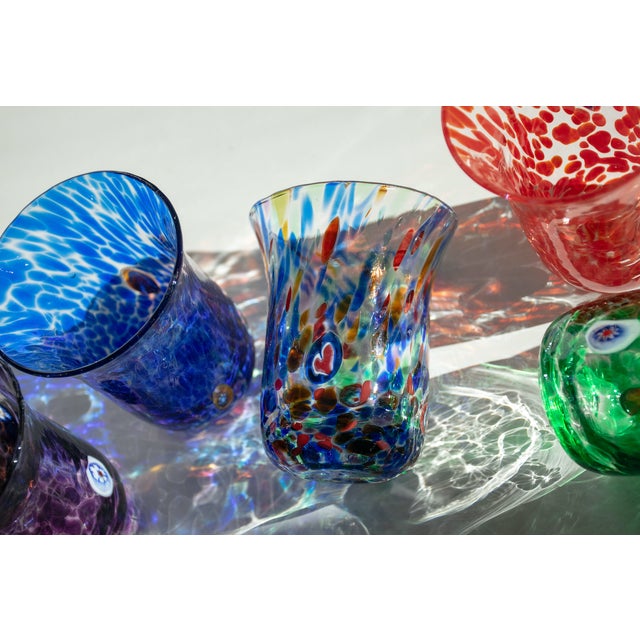 Vintage Italian Murano Glasses by Mariana Iskra for Ribes Studio, 2010s, Set of 6 For Sale - Image 9 of 18