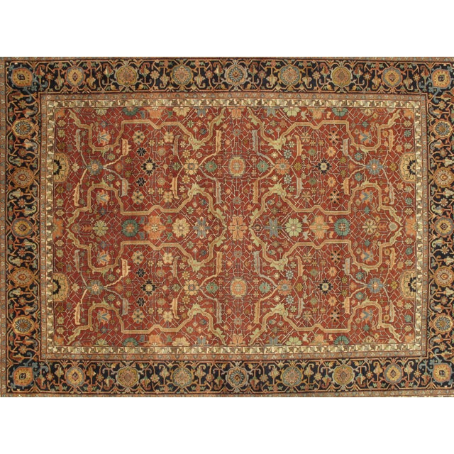 2020s Pasargad DC Fine Hand Knotted Persian Heriz Design Rug For Sale - Image 5 of 9