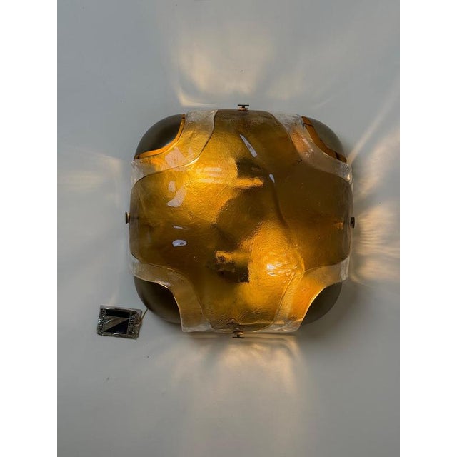 Amber Murano Glass Two-Light Wall from Kaiser Idell, 1970s For Sale - Image 15 of 18
