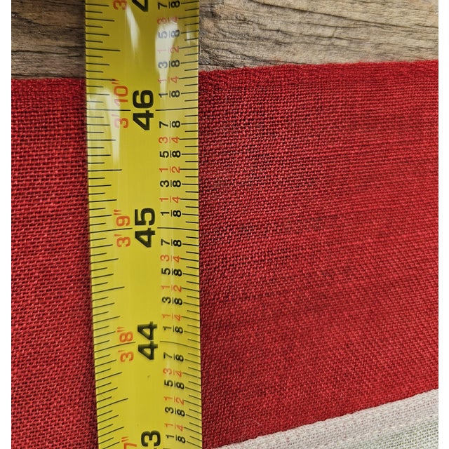 Vintage 48 Star American Flag Cotton Sewn Wwii Wwi & Korea Americana Banner 46 X 74 For Sale - Image 17 of 17