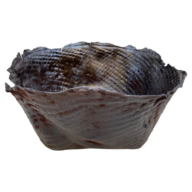 Polished Buffalo Hide Container For Sale - Image 15 of 18