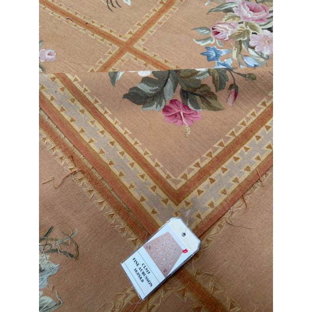 Antique French Aubusson Rug Circa 1950s For Sale - Image 10 of 10