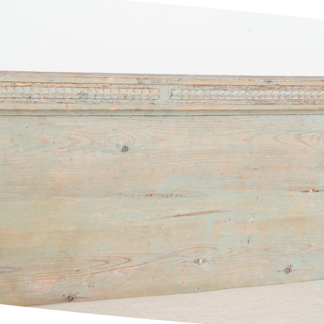 Early 19th Century Swedish Original Painted Gustavian Narrow Bench For Sale - Image 10 of 17