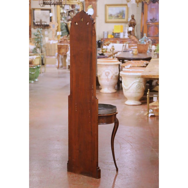 18th Century French Louis XV Pewter Lavabo Fountain With Walnut Stand For Sale - Image 14 of 14