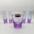 Purple Vintage Crystal Set with Ice Bucket and 4 Glasses from VB Kristall, 1970s, Set of 5 For Sale - Image 8 of 8