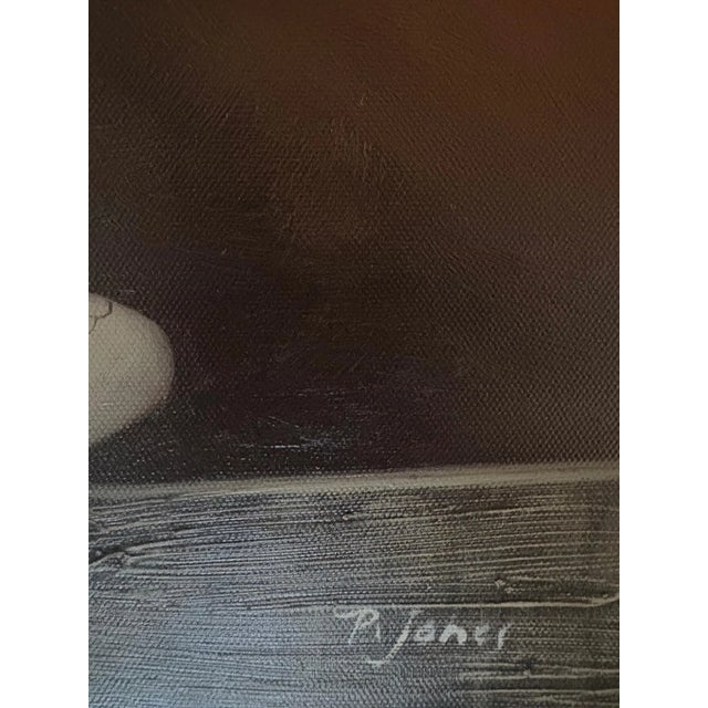 Contemporary Late 20th Century Signed P. Jones - Child With Pony, Oil on Canvas For Sale - Image 3 of 4