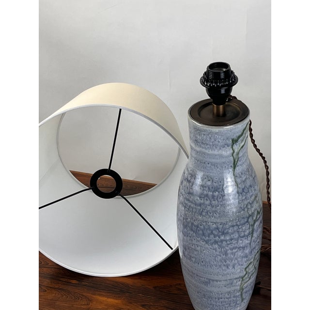 1960s Unique Glazed Ceramic Lamp by Dominique Baudart, Vallauris, France For Sale In Los Angeles - Image 6 of 9