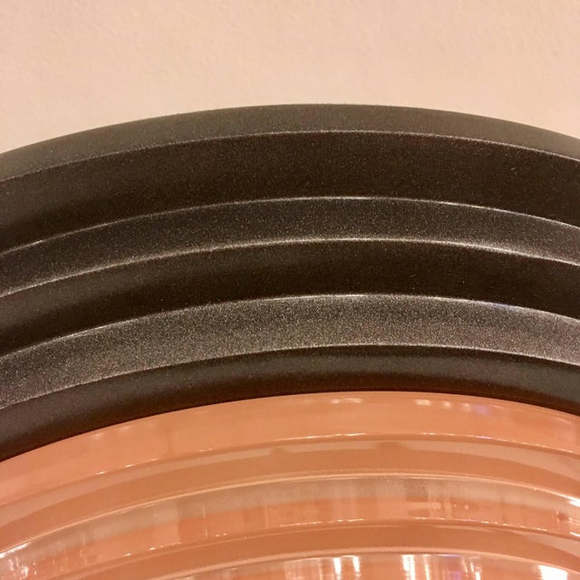 1980s Fontana Arte Daniela Puppa and Franco Raggi Crystal Flush Light For Sale In New York - Image 6 of 11