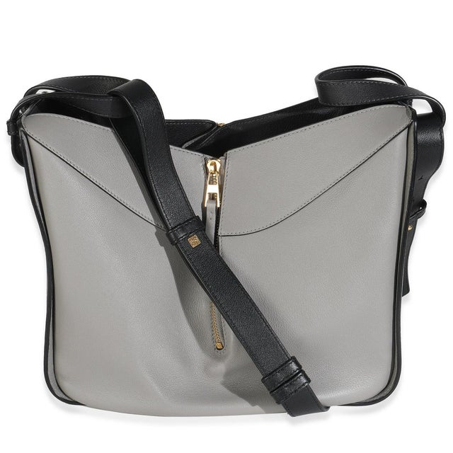 Loewe Grey Black Calfskin Medium Hammock Shoulder Bag For Sale - Image 4 of 9