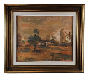 Gheorghe Raducanu, Landscape, 1970s, Oil on Canvas