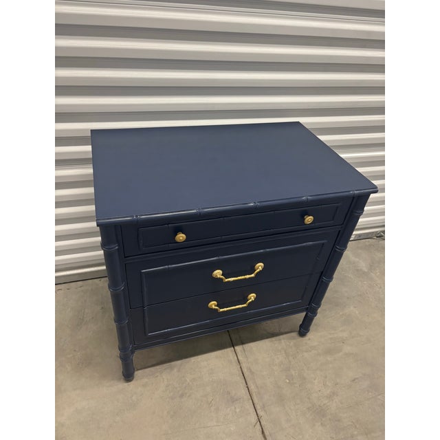 Wood Late 20th Century Two-Piece Coastal Style Chest/Hutch by Thomasville For Sale - Image 7 of 12