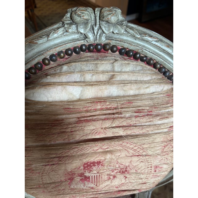 Antique Louis XVI Fauteuil or Armchair For Sale - Image 12 of 13
