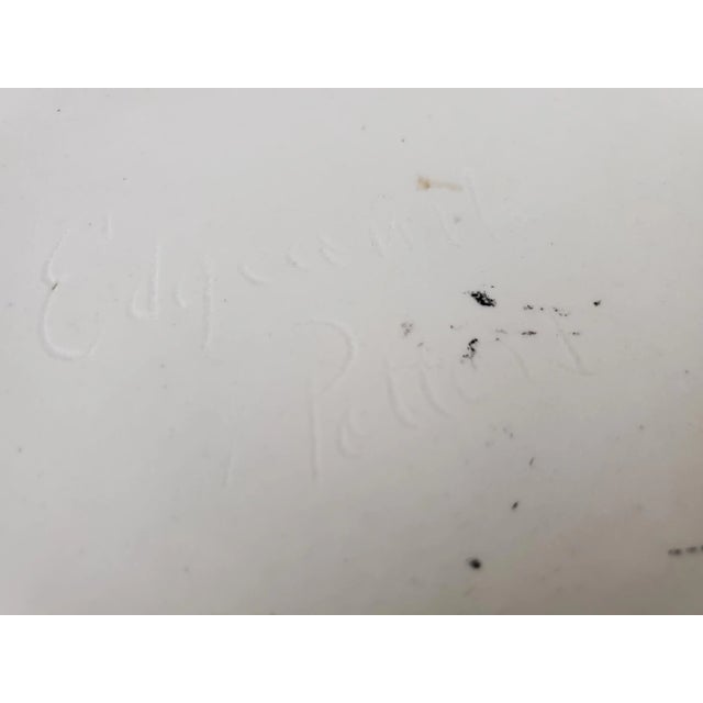 American 1980s Handmade Large Centerpiece Serving Plate For Sale - Image 3 of 3