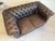 Chesterfield Two-Seater Club Sofa in Brown, Austria For Sale - Image 10 of 14