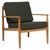 Wood Lounge Chair in Oak and Boucle attributed to Grete Jalk, 1960s For Sale - Image 7 of 7