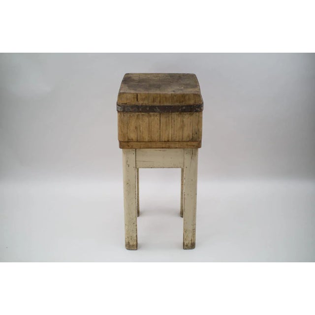 1950s Mid-Century Wooden Butcher's Block, 1950s For Sale - Image 5 of 14