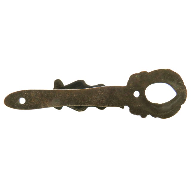 Rare Vintage Brass Door Knocker Figural Kangaroo & Baby Joey For Sale - Image 4 of 4