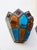 Longobard Pair of Hammered Glass Wrought Iron Sconces by Longobard, Italy, 1970s For Sale - Image 4 of 12