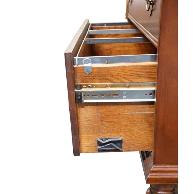 Brown Lexington Furniture Solid Cherry Traditional Style 39" Two Drawer File Cabinet 554-516 For Sale - Image 8 of 14