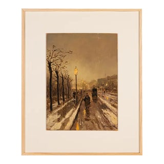 Autumn, Oil on Plate, Framed For Sale