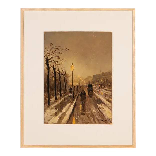 Autumn, Oil on Plate, Framed For Sale