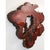 Vintage Mid-Century Live-Edge Florida Cypress Slab Wall Clock For Sale - Image 4 of 9
