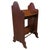 Wood Arts & Crafts Open Front Slope-Shelf Fireside Book Trough, 1880 For Sale - Image 7 of 7