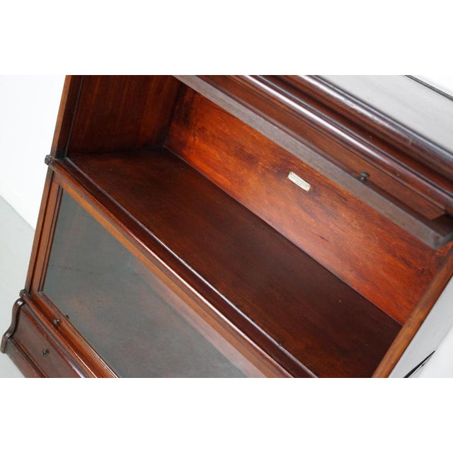 Antique Mahogany Stacking Bookcase from Globe Wernicke, 1900 For Sale - Image 15 of 17