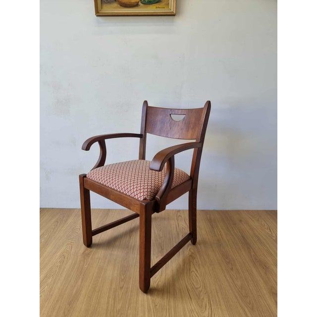 Oak Office Chair, 1950s For Sale - Image 4 of 18