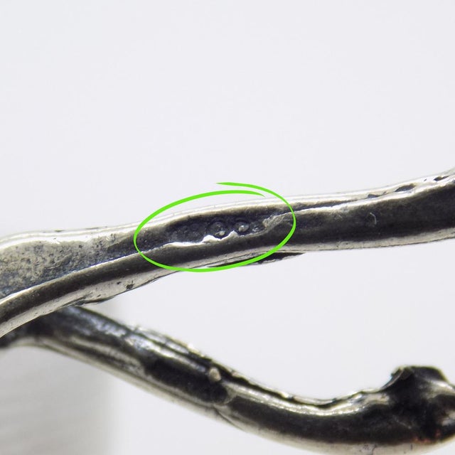 Silver Vintage Italian Silver Stork with Baby Figurine, 1980s For Sale - Image 8 of 12