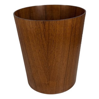 Teak Wastepaper Basket by Martin Åberg for Servex, Sweden, 1960s For Sale