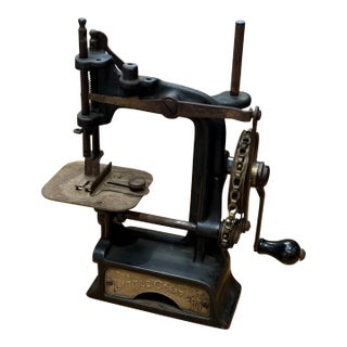 Smith & Egge “Little Comfort” Cast Iron Chain Drive Sewing Machine c.1896 For Sale