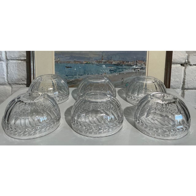 Villeroy & Boch Mid 20th Century Discontinued Villeroy & Boch Miss Desiree Pressed Crystal Bowls — Set of Six For Sale - Image 4 of 14