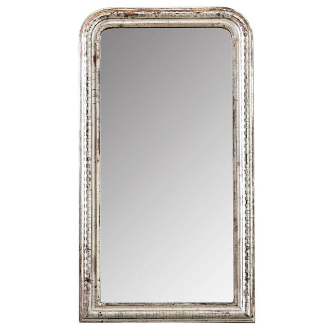 French 19th Century Louis Philippe Silver Gilt Mirror For Sale - Image 9 of 9