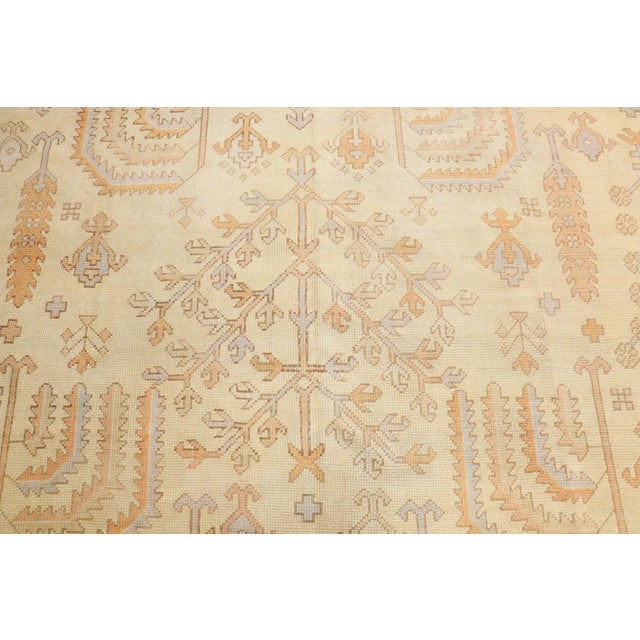 Antique Turkish Square Oushak Rug - 11'1" x 12'8" For Sale - Image 10 of 11