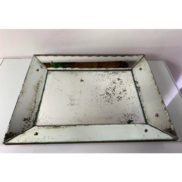 Antique Mercury Glass Mirror, 19th Century For Sale - Image 9 of 13