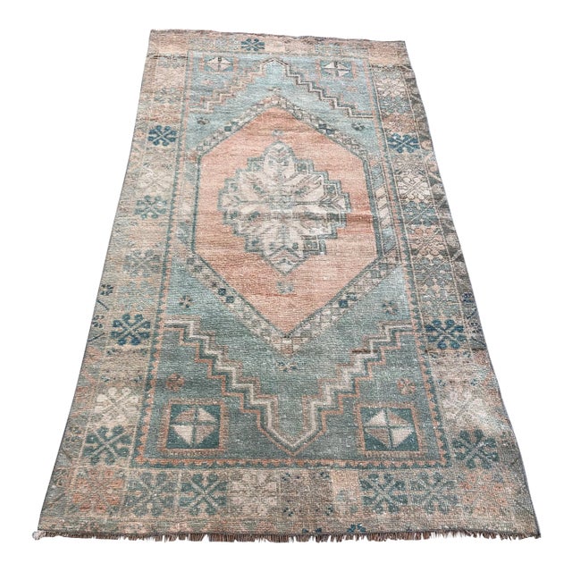 1960s Small Handknotted Bohemian Area For Sale