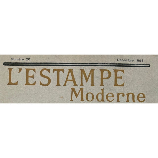 Paper Alphonse Mucha, Cover for l'Estampe Moderne, December 1898, Lithograph For Sale - Image 7 of 9