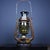 Industrial Vintage Rustic Industrial Kerosene Lantern With Green Glass Globe For Sale - Image 3 of 9
