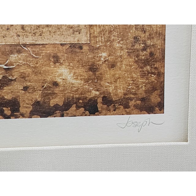 Coffee Ethan Allen African Mud Cloth Print Lithography by Joseph - A Pair For Sale - Image 8 of 12