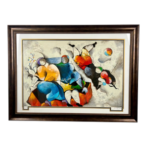 David Schluss Love Story Limited Edition Serigraph Hand Signed & Hc32/45 1995