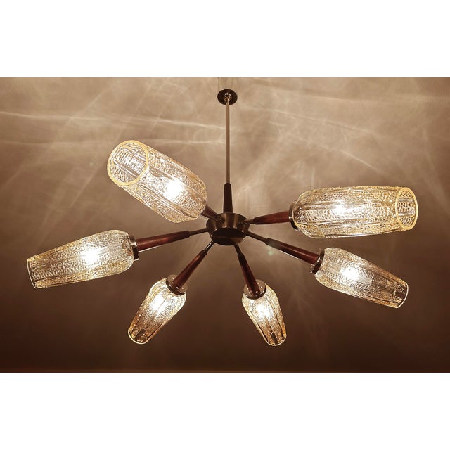 Large Vintage Danish Style Pendant Light, 1960s For Sale - Image 12 of 18